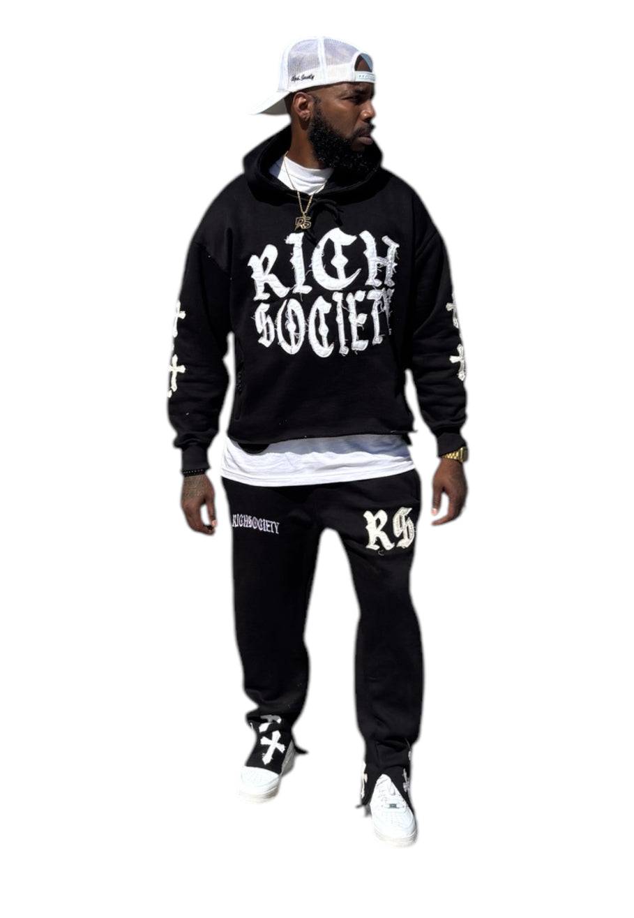RichSociety Distressed Sweatsuit