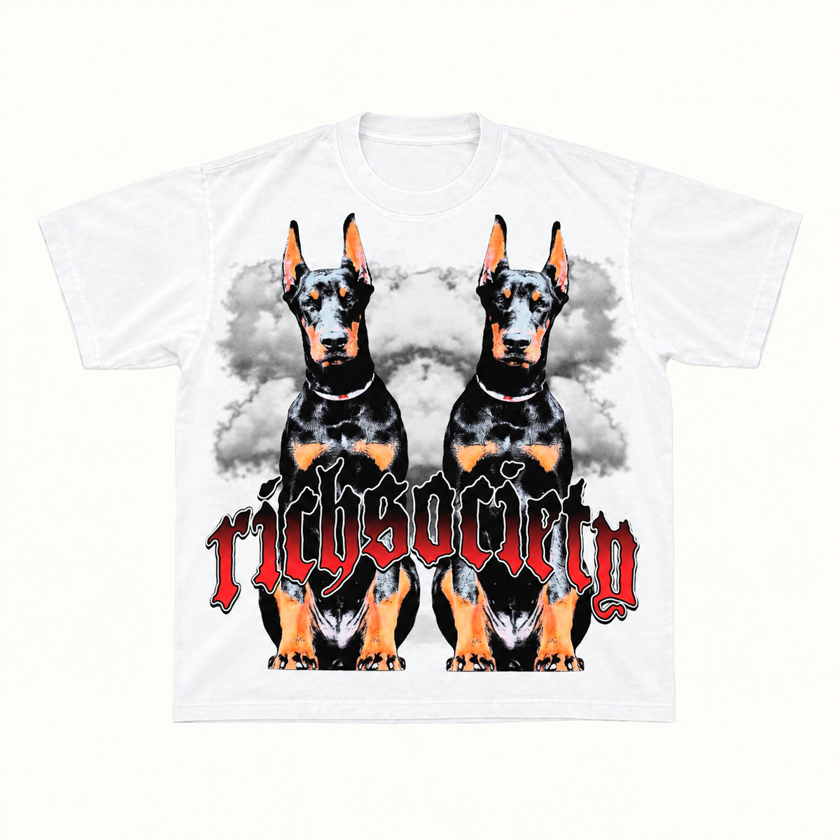 Rich Society Big Dawg White tee