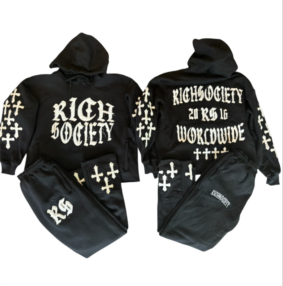 RichSociety Distressed Sweatsuit