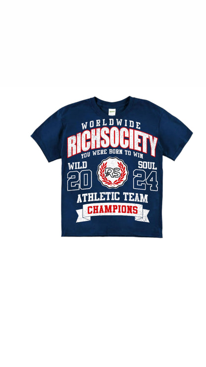 Rich Society “Athletic Team” Kids Tee product image