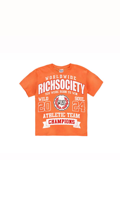 Rich Society “Athletic Team” Kids Tee product image