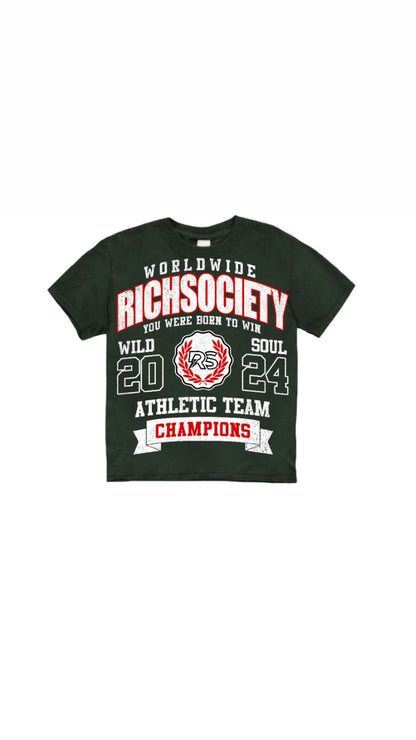 Rich Society “Athletic Team” Kids Tee product image