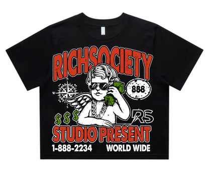 Rich Society “Money Angel” Kids Tee product image