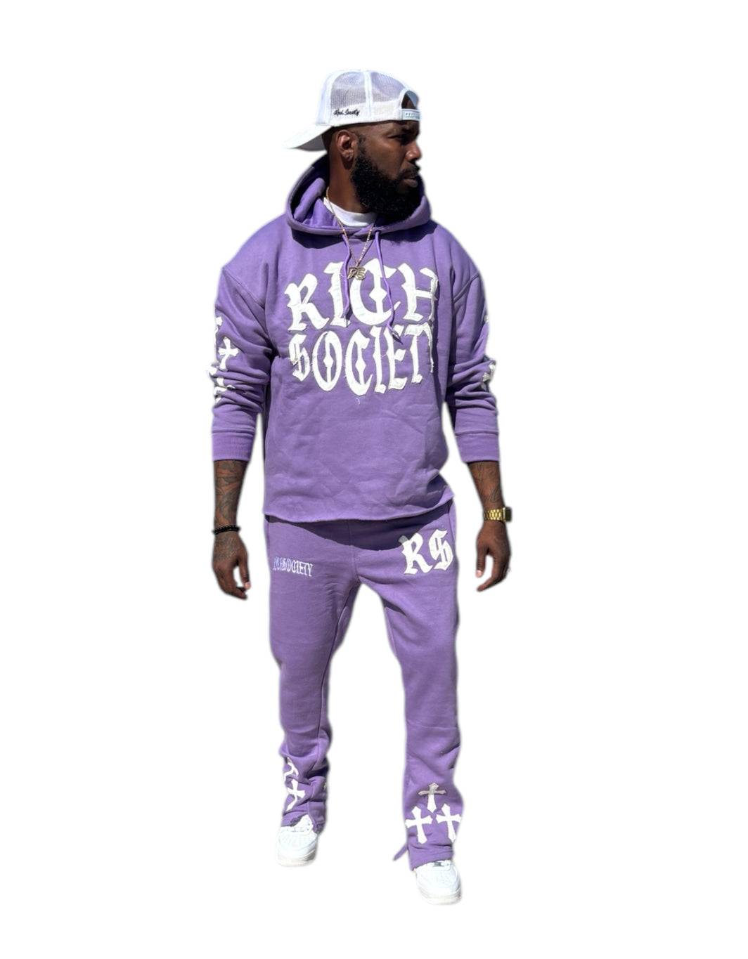 RichSociety Distressed Sweatsuit