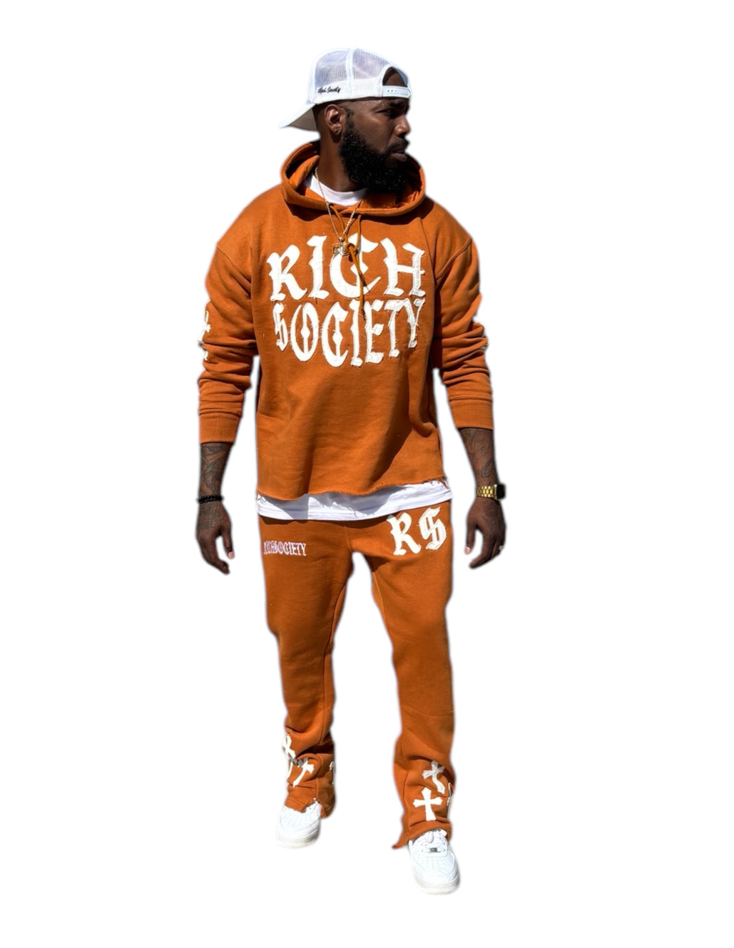 RichSociety Distressed Sweatsuit