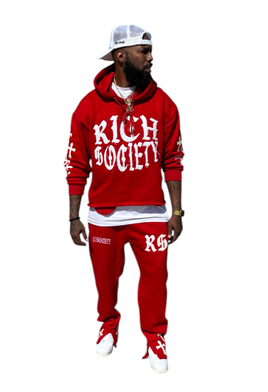 RichSociety Distressed Sweatsuit