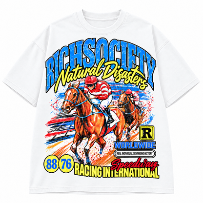 RichSociety Natural Disasters T-shirt — White