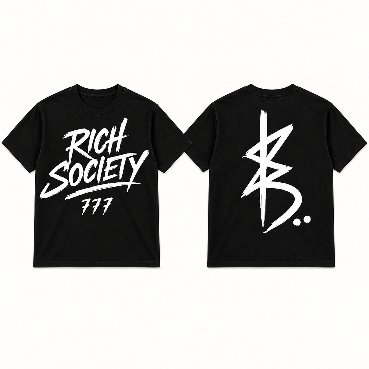 Rich Society 777 tee in Black