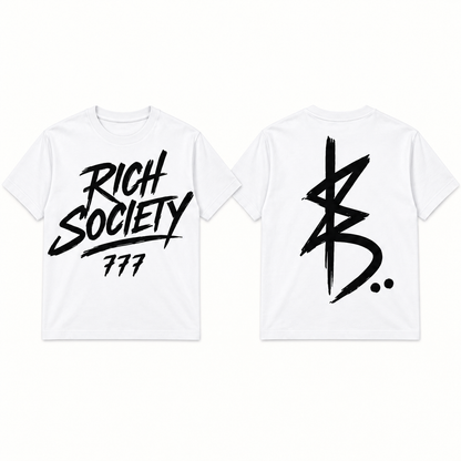 Rich Society 777 tee in White