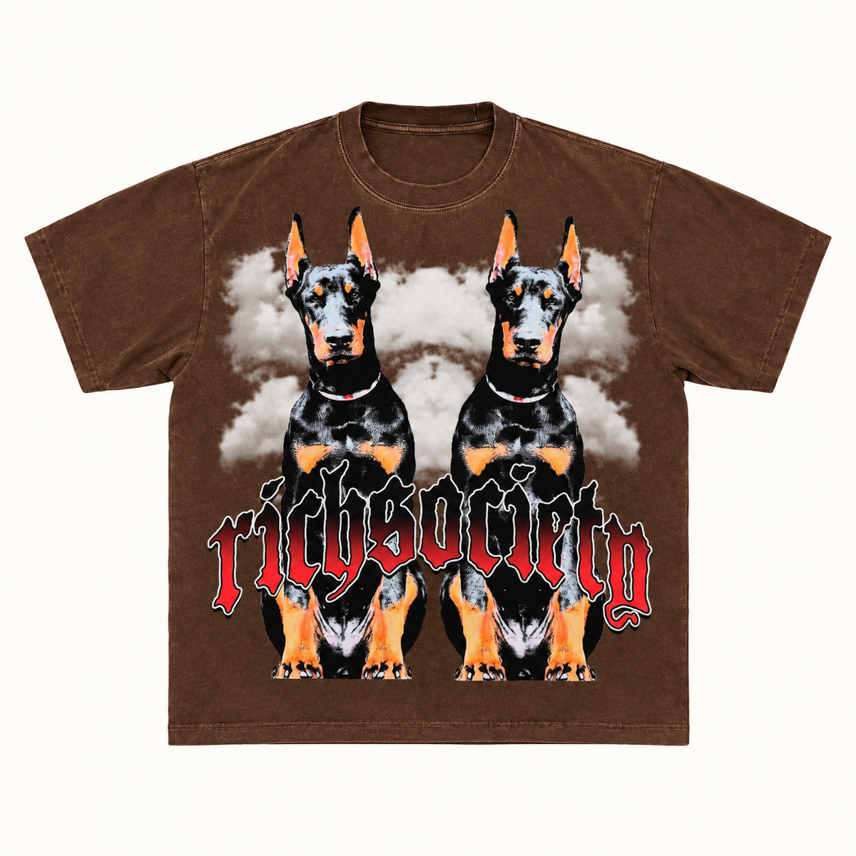 Rich Society Big Dawg Brown tee