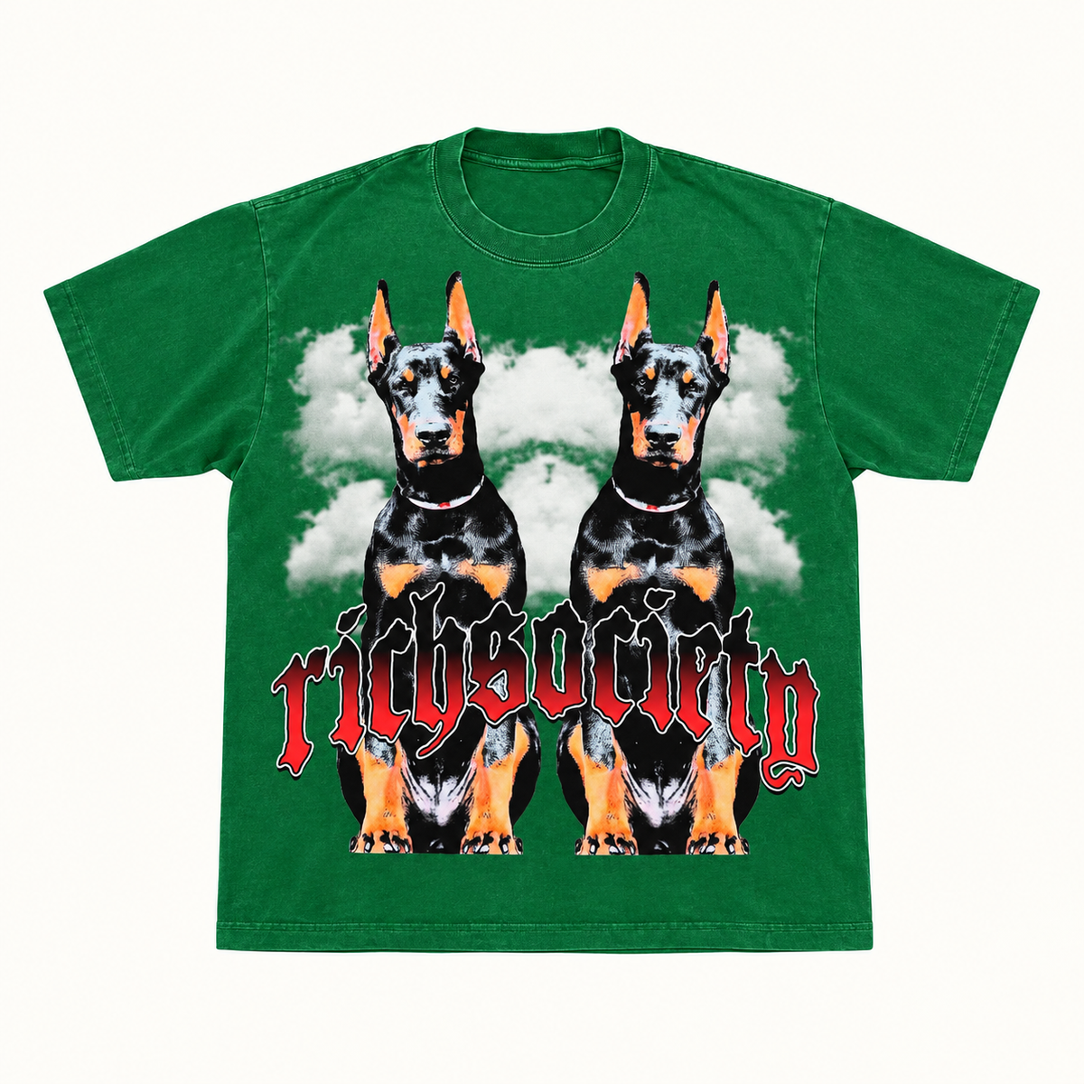 Rich Society Big Dawg Green tee