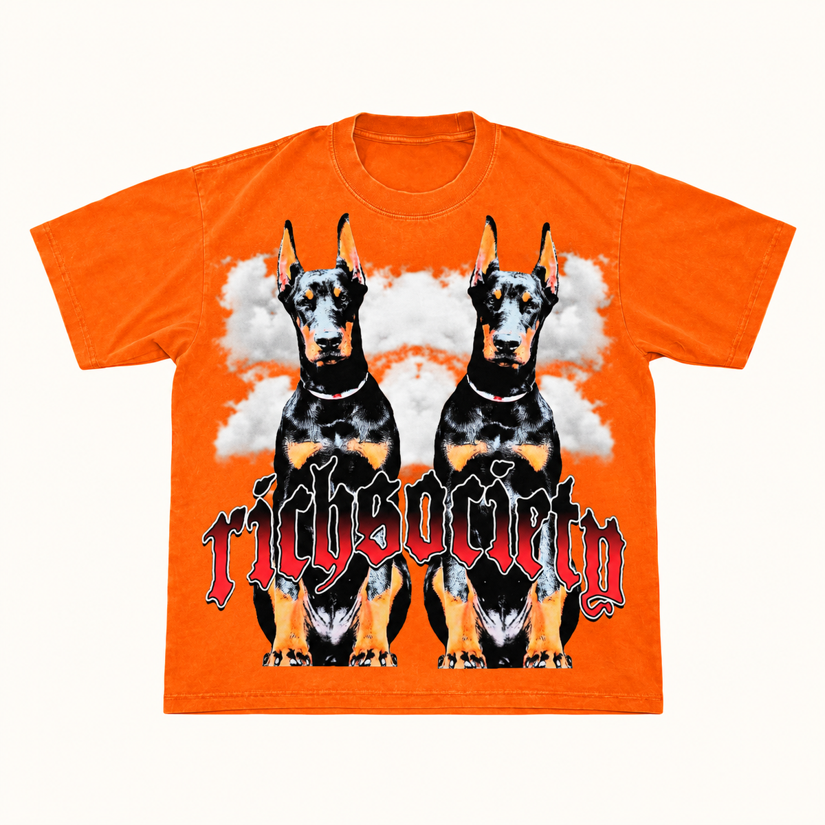 Rich Society Big Dawg Orange tee