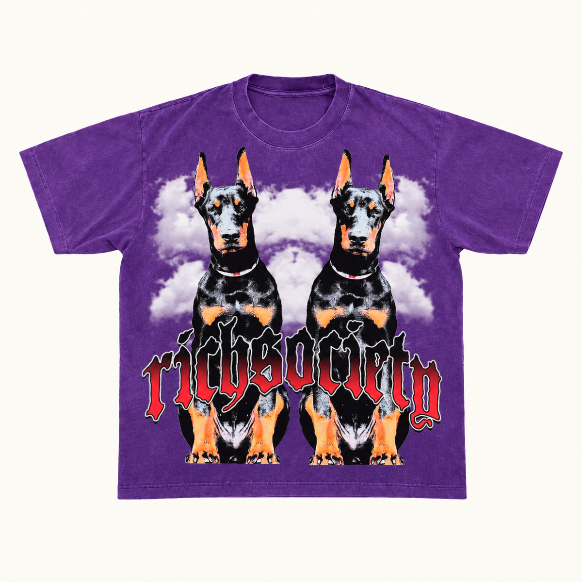 Rich Society Big Dawg Purple tee