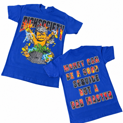Rich Society Money Baby Blue tee
