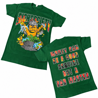 Rich Society Money Baby Green tee