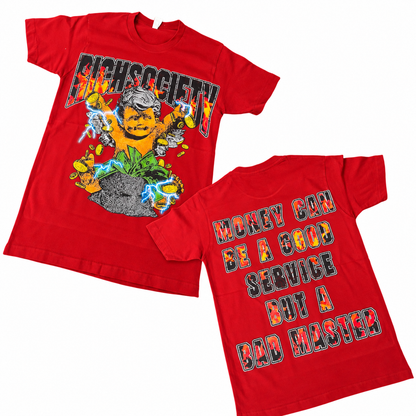 Rich Society Money Baby Red tee