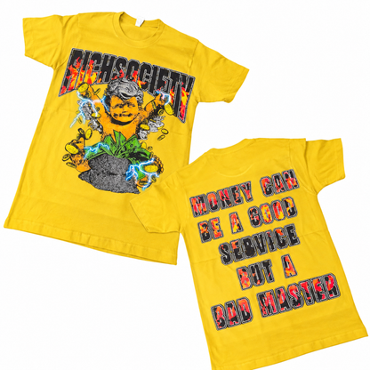 Rich Society Money Baby Yellow tee