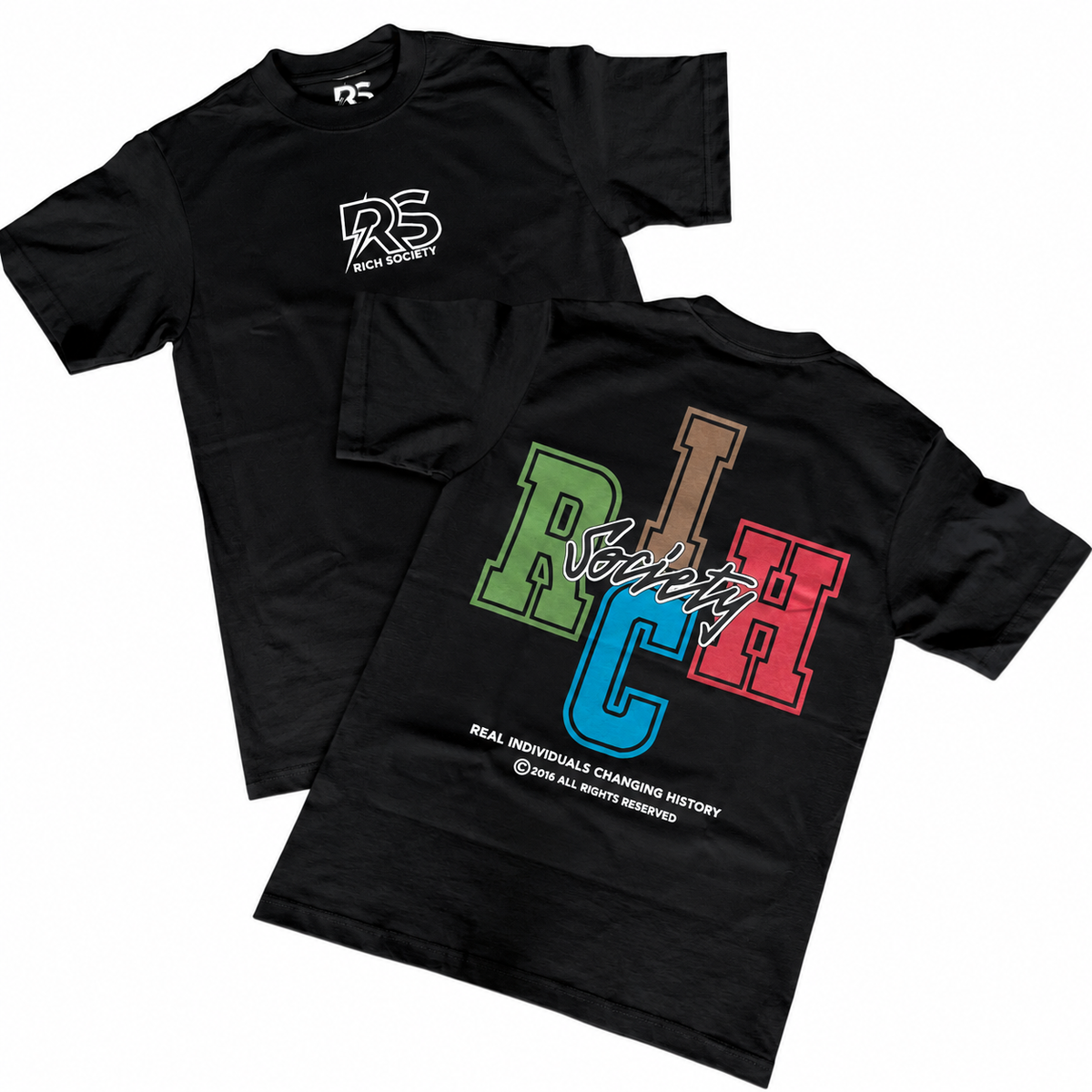 Rich Society RICH Black tee