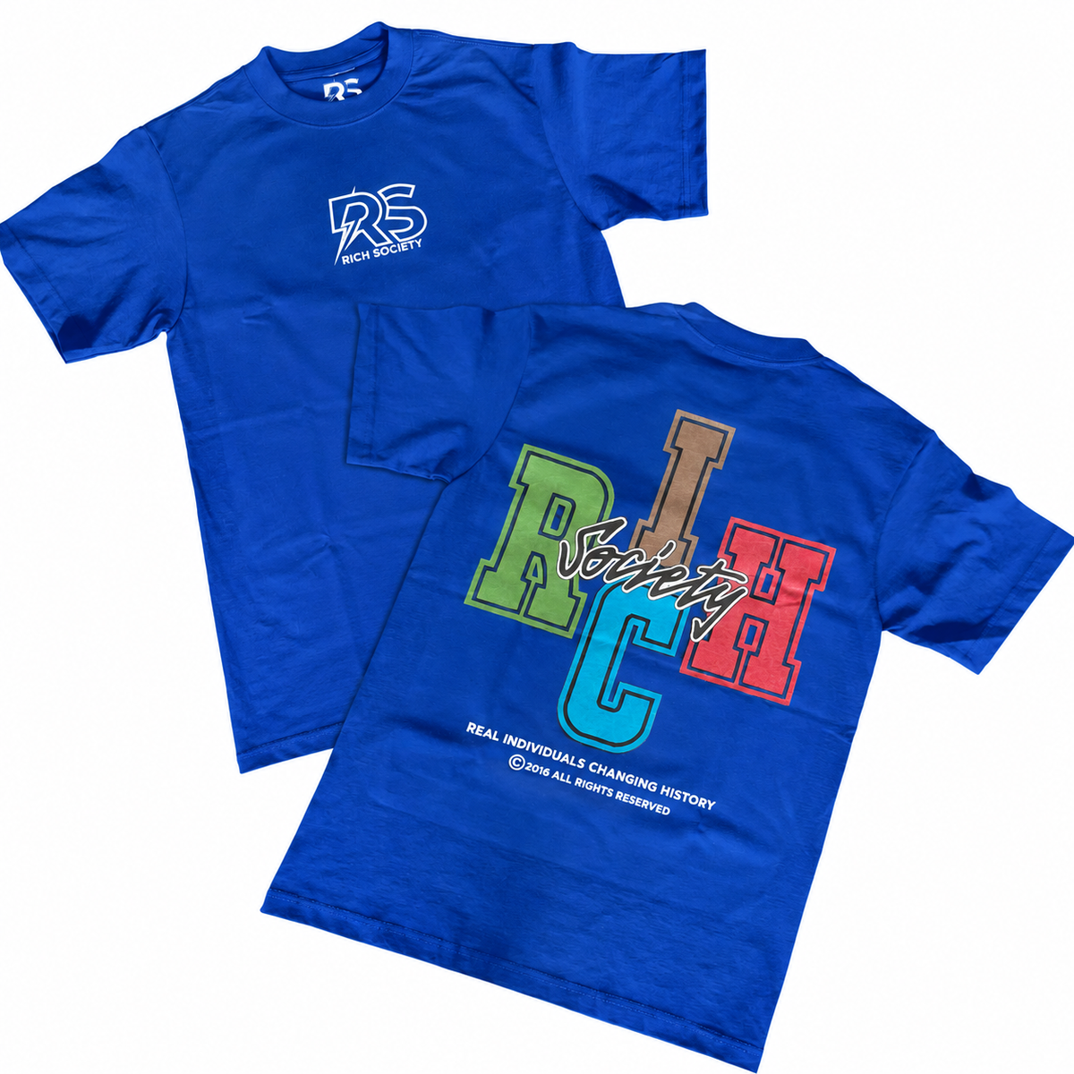 Rich Society RICH Blue tee