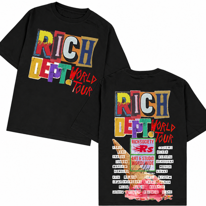 Rich Society Rich Dept Black tee