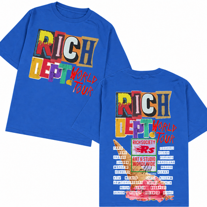 Rich Society Rich Dept Blue tee