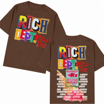 Rich Society Rich Dept Brown tee