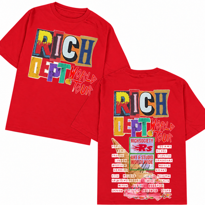Rich Society Rich Dept Red tee
