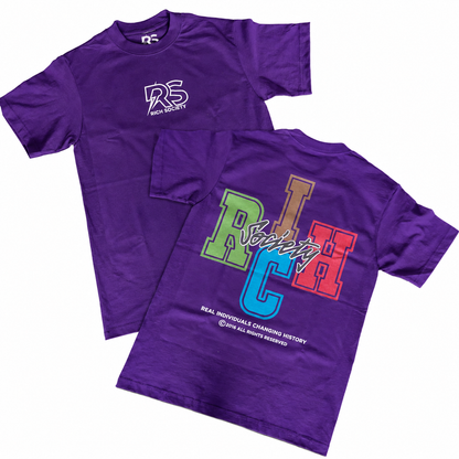 Rich Society RICH Purple tee