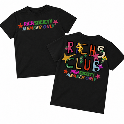 Rich Society Rich’s Club Black tee