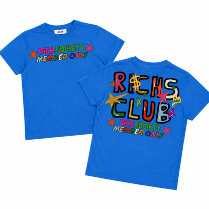Rich Society Rich’s Club Blue tee