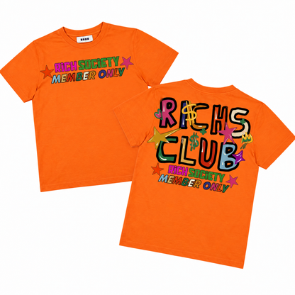 Rich Society Rich’s Club Orange tee