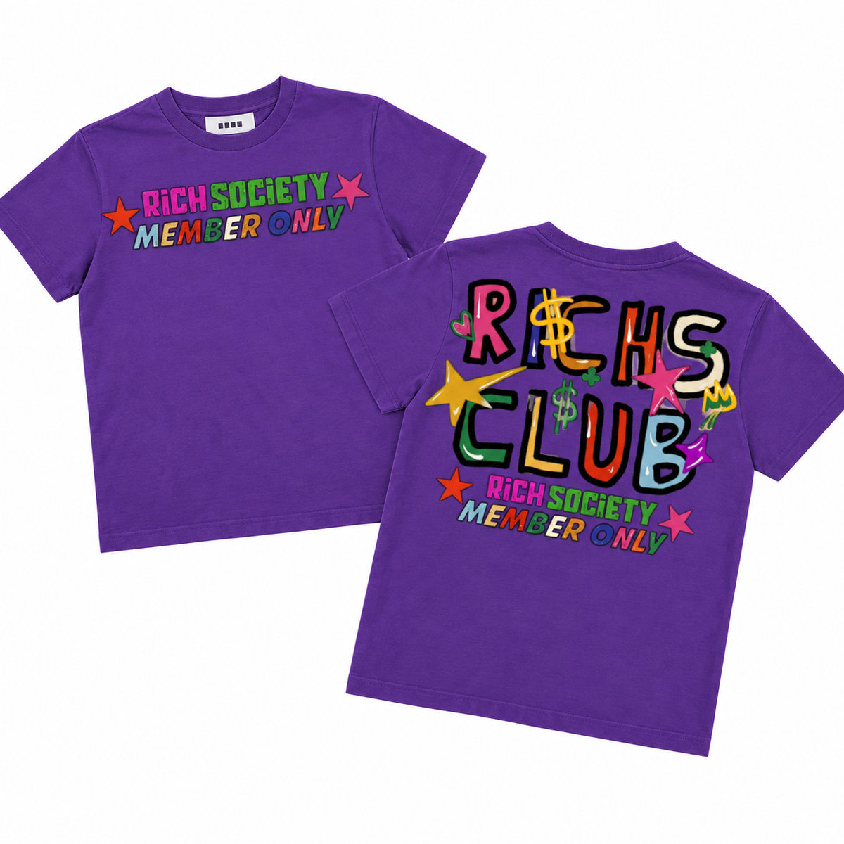 Rich Society Rich’s Club Purple tee