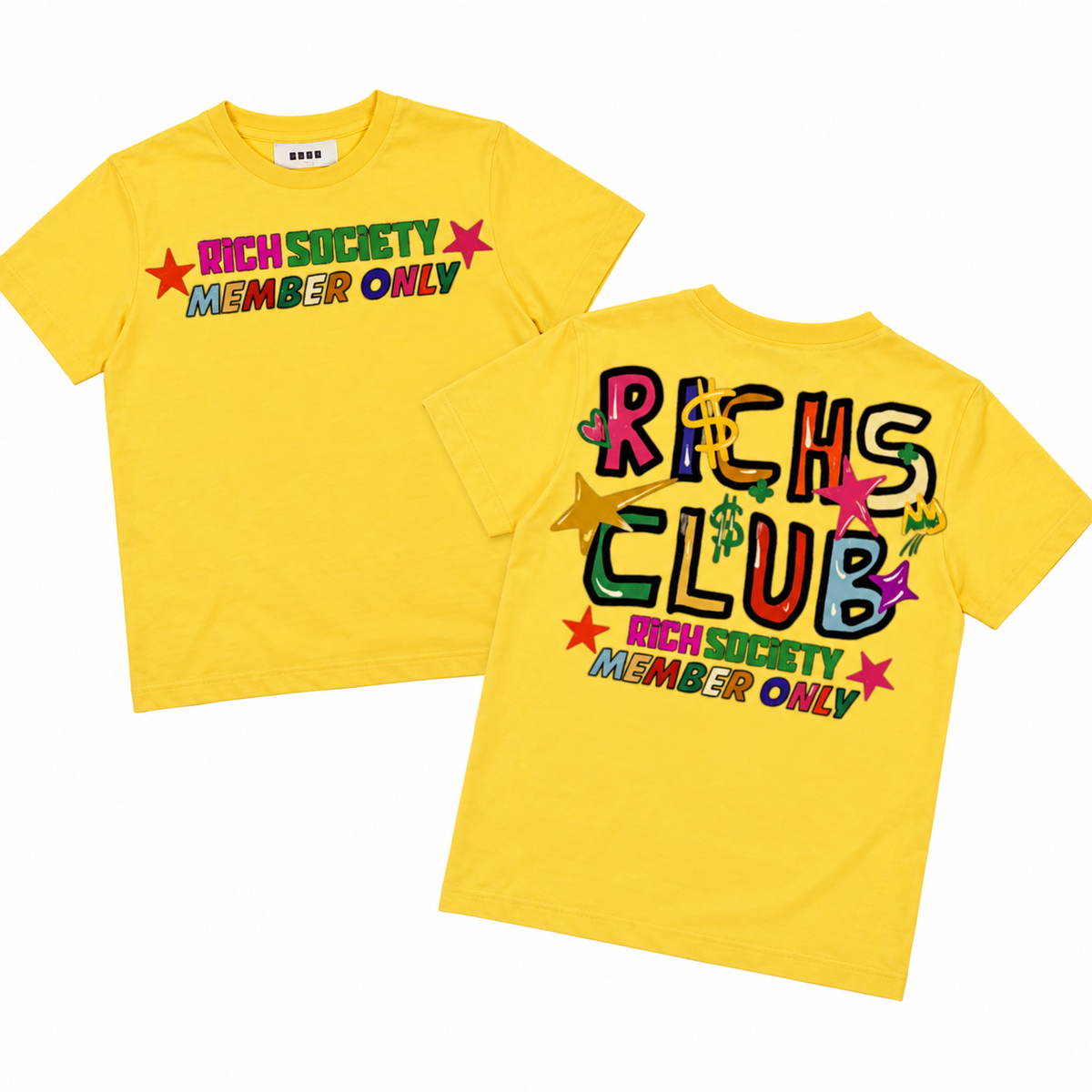 Rich Society Rich’s Club Yellow tee